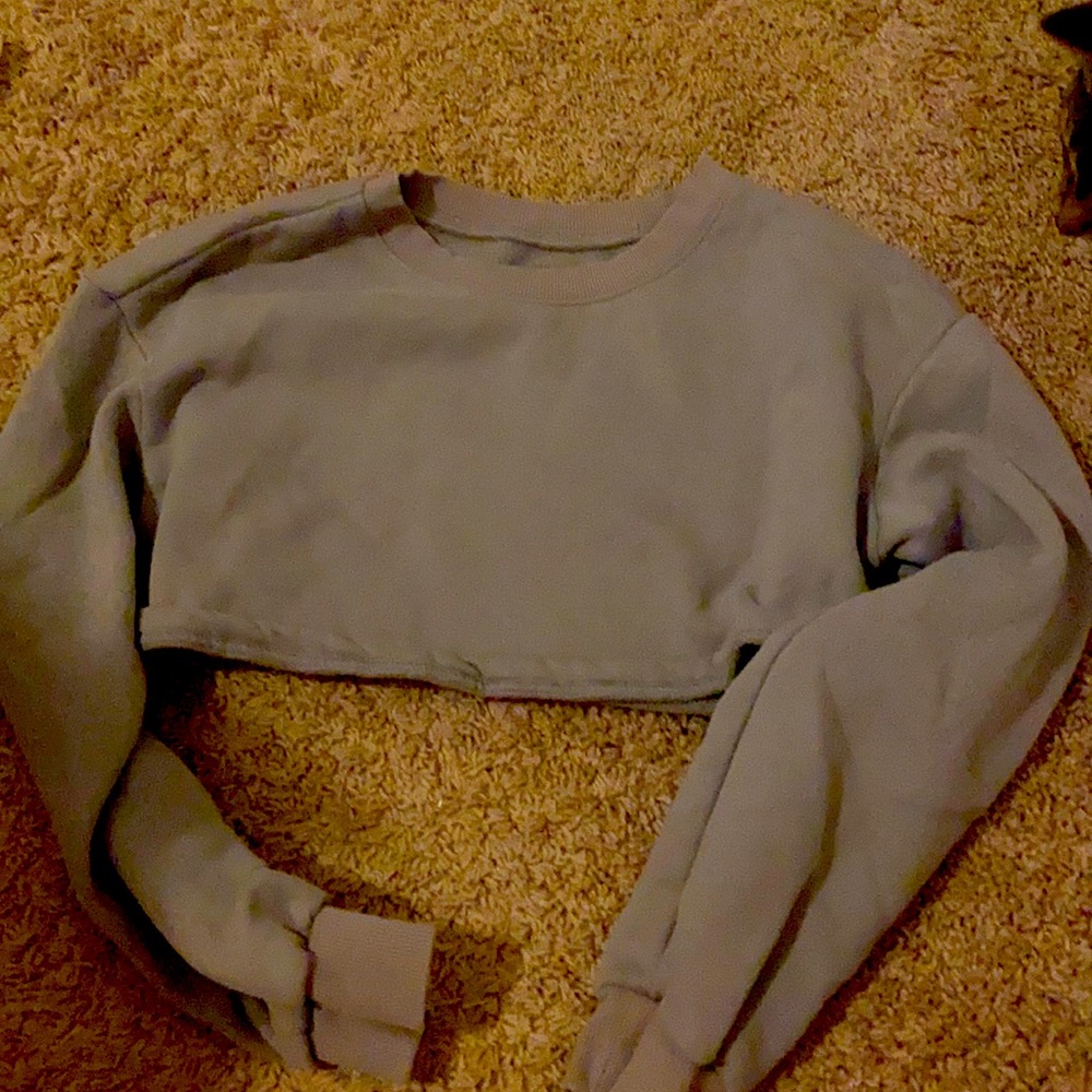 Long sleeve crop top